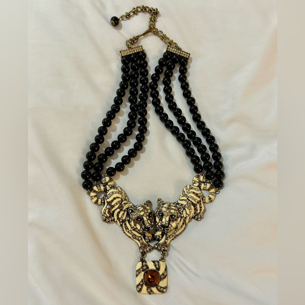 Heidi Daus Double Tiger Adjustable Necklace